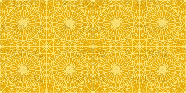 Islamic gold ornament vector seamless pattern