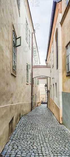 View of a street of Mala Strana with beautiful houses