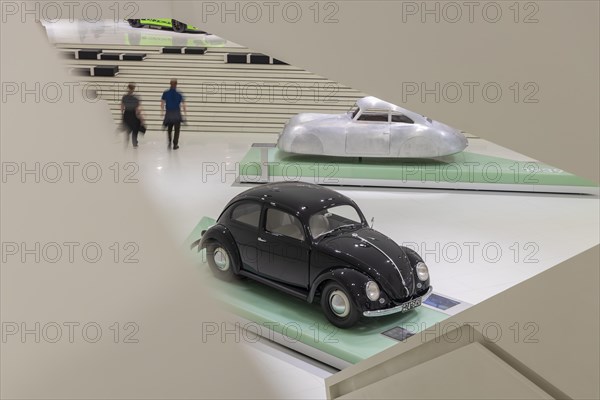 Volkswagen Beetle, year of construction 1950, front, type 64, year of construction 1939, sports car. One of three examples built for the long-distance race Berlin, Rome. This sports car is considered ...
