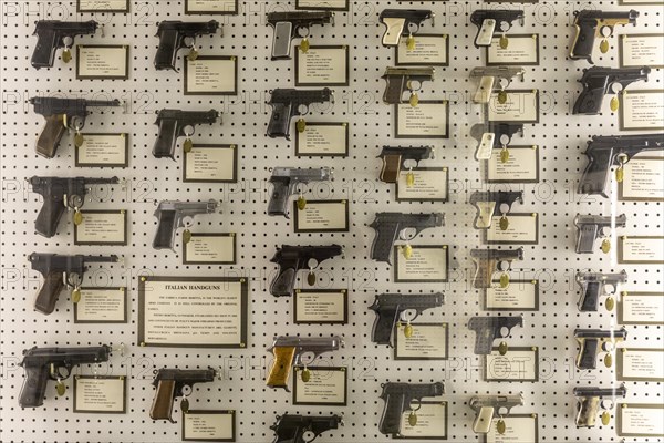 Claremore, Oklahoma, Italian handguns at the Davis Arms & Historical Museum, which displays what it calls the worlds largest private firearms collection. The weapons originally belonged to J. M. Davis...