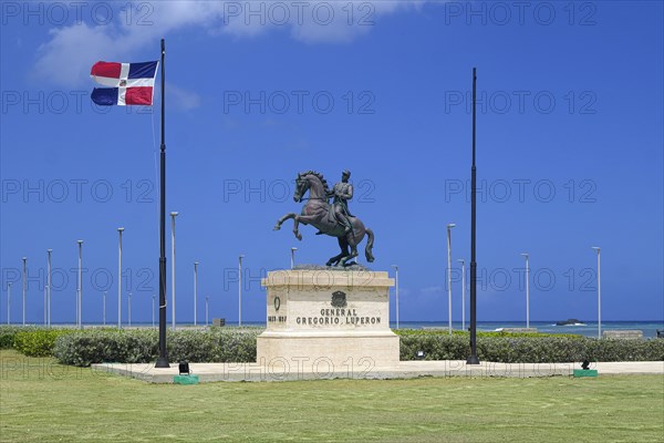 Barrage General Gregorio Luperon in Parque San Felipe, in Centro Historico, Old Town of Puerto Plata, Dominican Republic, Caribbean, Central America