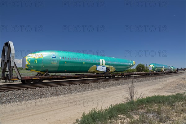 La Junta, Colorado, Boeing 737 fuselages are shipped by rail from the Spirit AeroSystems plant in Wichita, Kansas to the Boeing assembly plant in Renton, Washington. Spirit AeroSystems is a major supp...