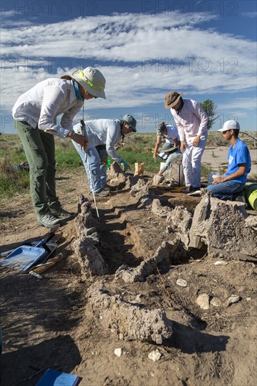 Granada, Colorado, The University of Denver Archaeology Field School at the World War 2 Amache Japanese internment camp. Camp survivors and descendents joined students in researching the camps history...