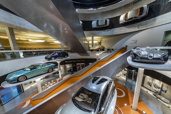 Silver Arrows - Races and Records. Mercedes Museum, Stuttgarts most visited museum is part of the Mercedes-Benz World in Untertuerkheim and reminds us of the early days of the automobile with its vehi...