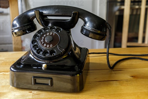 Old telephone WF48, dial, bakelite