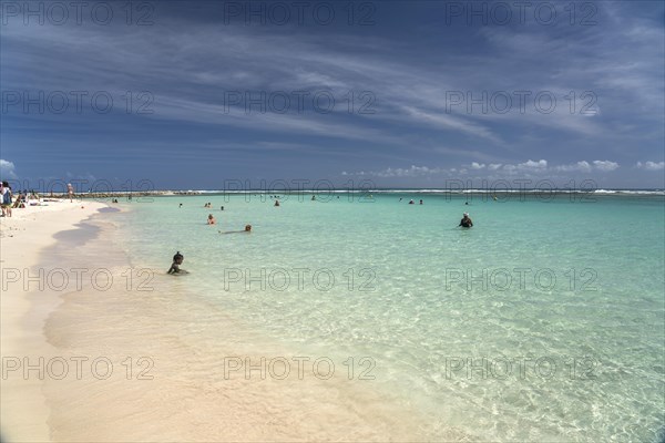 On the beach of Sainte-Anne, Guadeloupe, France, North America