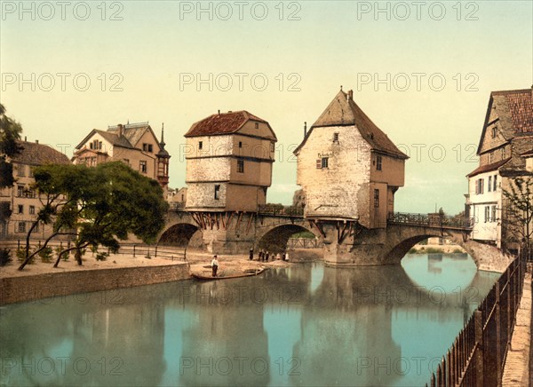 The bridge houses at the old Nahe bridge in Bad Kreuznach