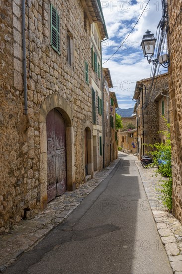 Alley with typical stone houses