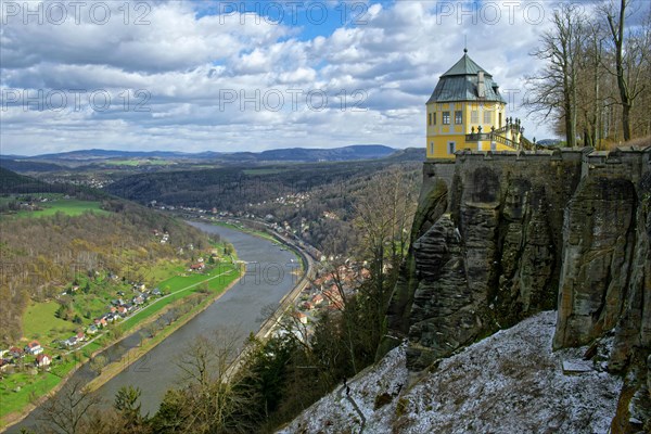 Friedrichsburg with snow drizzle