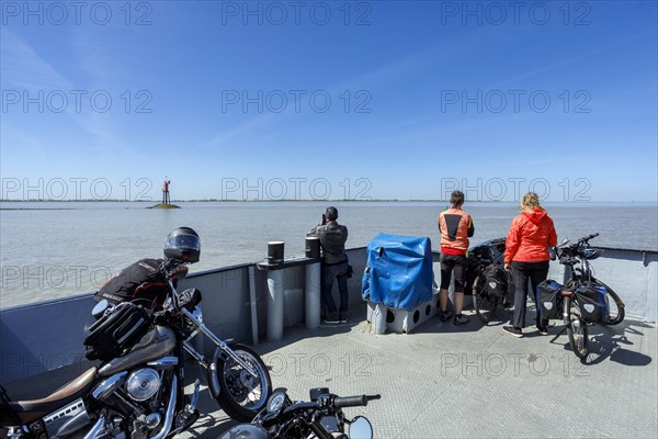 Elbe ferry between Glueckstadt and Wischhafen