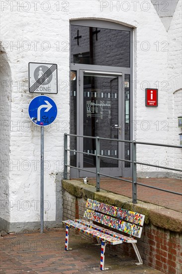 Schlossgang with Tourist Information in Husums Old Town