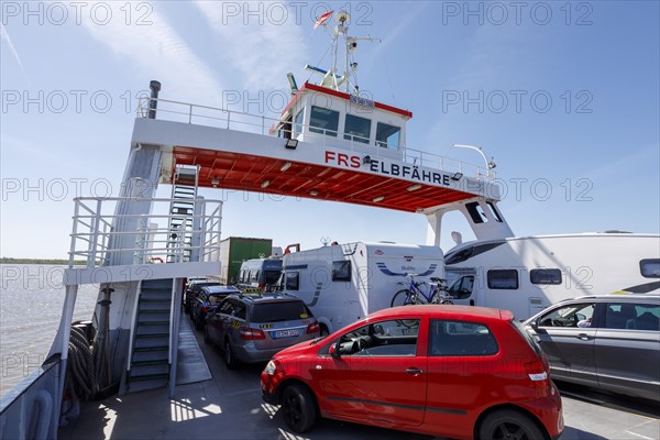 Elbe ferry between Glueckstadt and Wischhafen