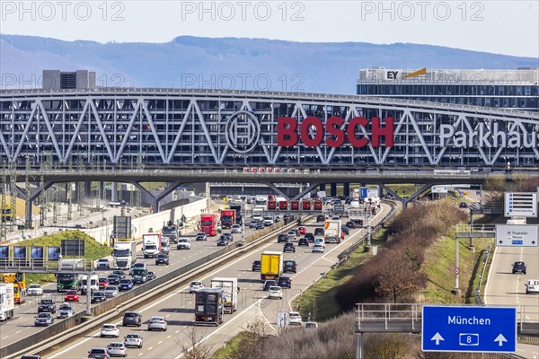 A8 motorway at the airport