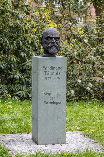 Ferdinand Toennies Monument in Husum Castle Park