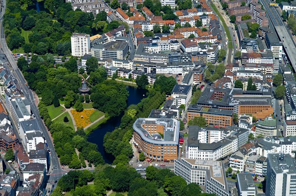 Bremen city centre with the mill on the Wall