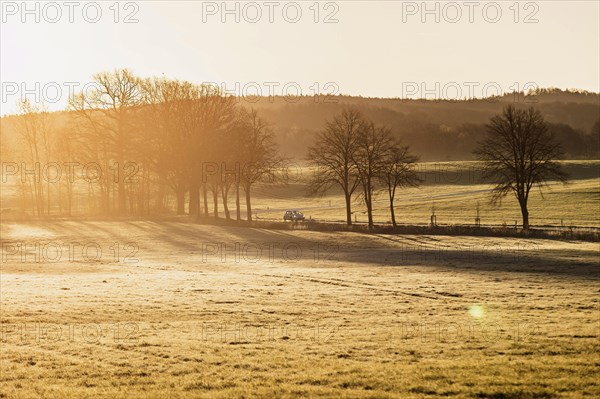 A car on a country road