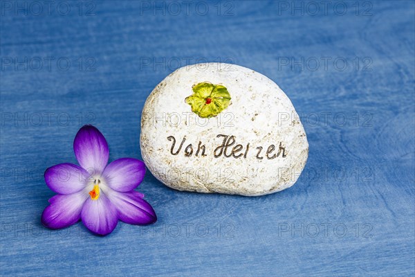 Stone with engraving From the Heart