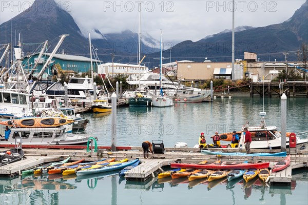 Boats in the harbour of Valdez