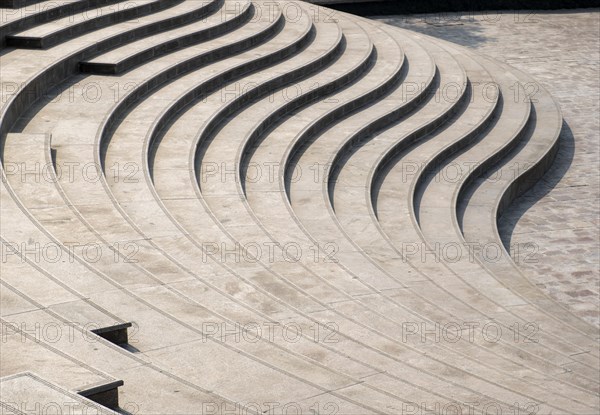Daytime view of Lightning Stairs at Katara Cultural Village