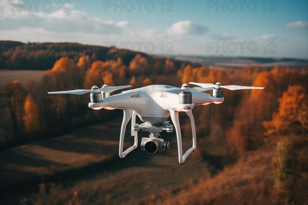 DJI Phantom 4 drone in flight