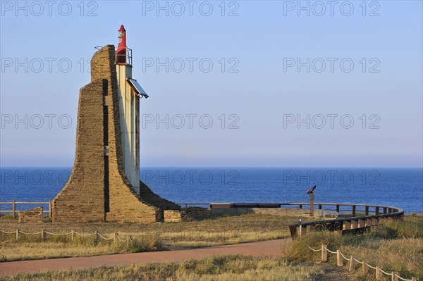 Lighthouse at the Cap Cerbere at sunset