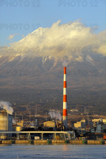 Mount Fuji view from Tagonoura Port Shizuoka Japan Asia