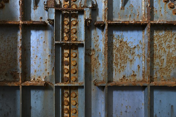 Rust on a boiler in a former paper factory