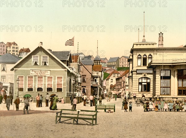 The Kaiserstrasse in Helgoland