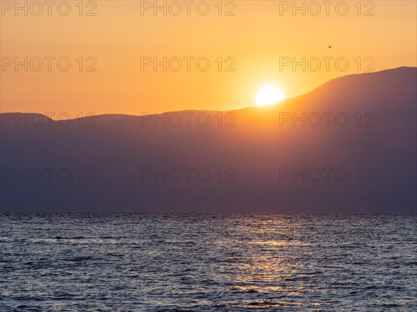 Evening atmosphere at sunset