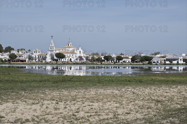 Sanctuary Ermita de el Rocio with lagoon