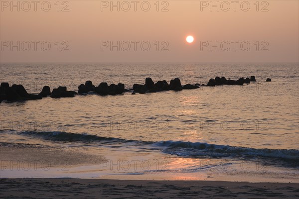 Sunset over the North Sea