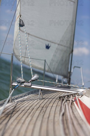 Sailing yacht on Lake Constance
