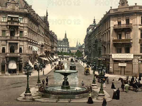 The Kaiserstrasse in Frankfurt