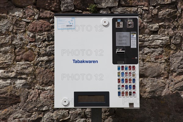 Cigarette machine on the wall
