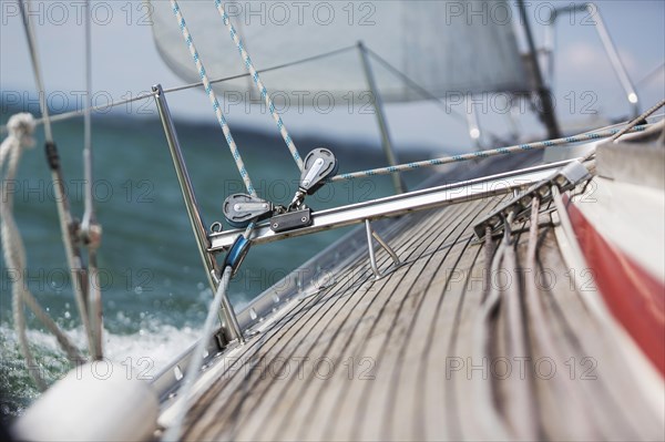 Sailing yacht on Lake Constance