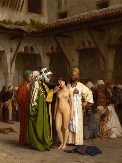 Slave market in Arabia