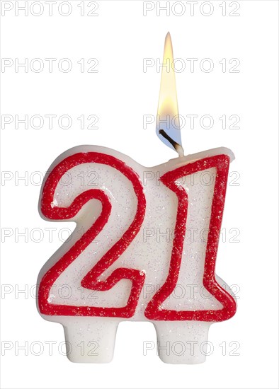 Number Twenty One Birthday Candle