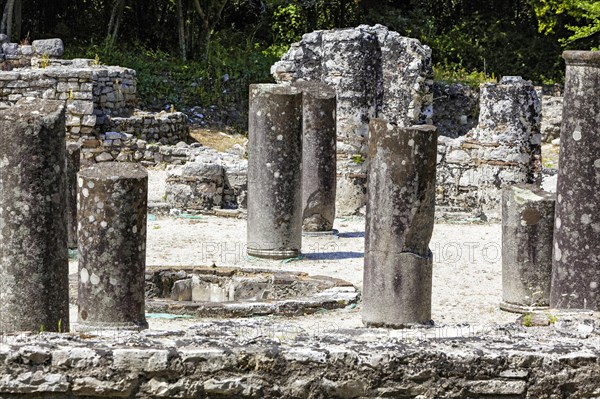 Butrint ruins near the city of Saranda in the south of the country