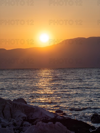 Evening atmosphere at sunset