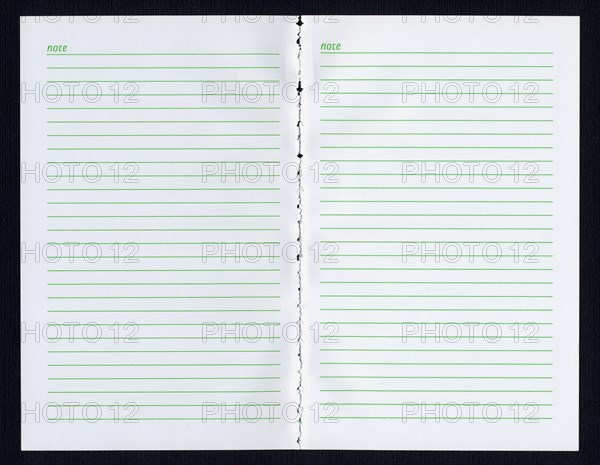Blank notebook page