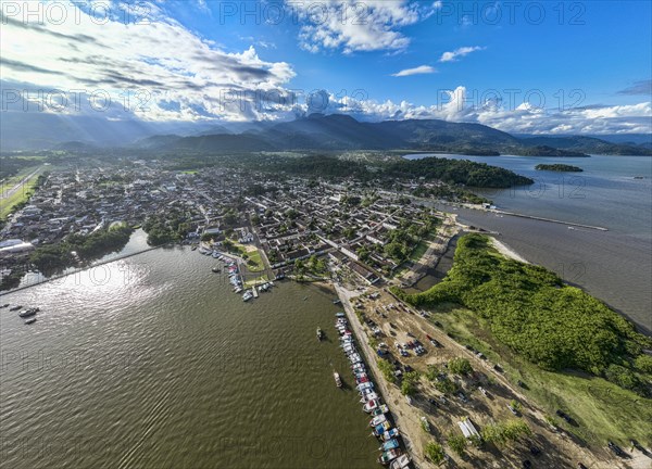 Aerial of the Unesco world heritage site Paraty