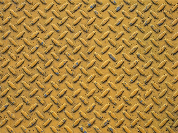 Yellow steel texture background