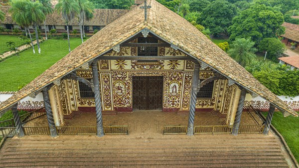 Aerial of the San Miguel mission