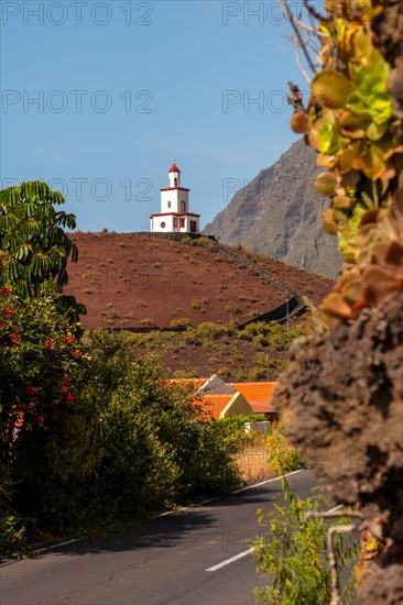 Joapira bell tower above the parish church of Nuestra Senora de Candelaria in La Frontera on El Hierro