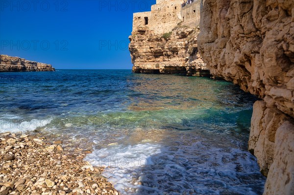 Bathing bay in Polignano a Mare