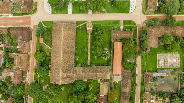 Aerial of the San Miguel mission