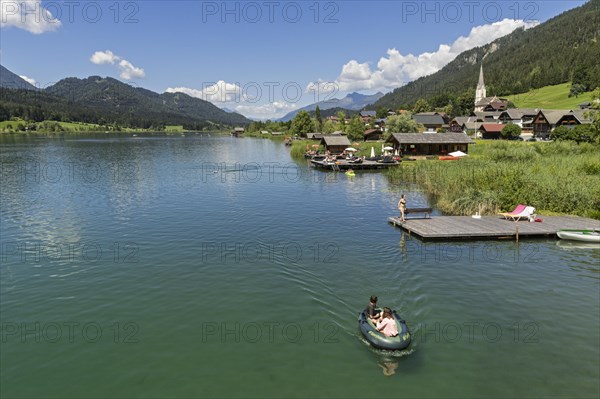 Glacial lake Weissensee