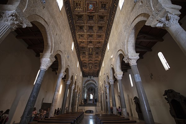 Portico and gilded coffered ceiling from the 18th century