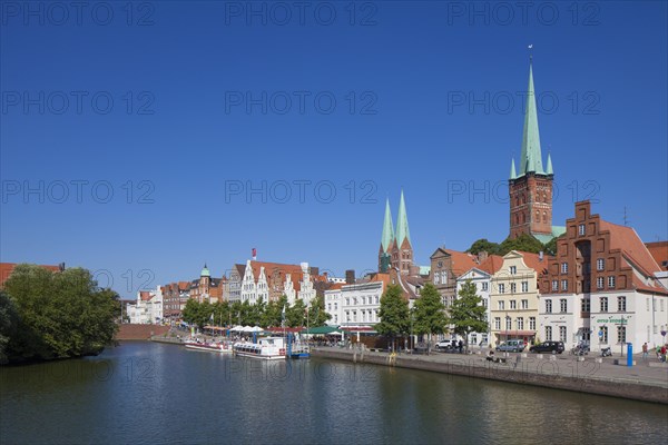 View over the Luebecker Marienkirche