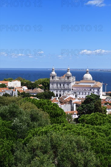 View from the Miradouro de Santa Luzia over the Alfama and the Tagus